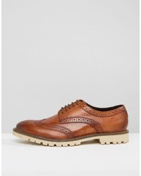 braune Brogues von Base London