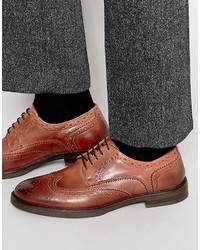 braune Brogues von Selected