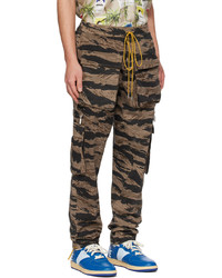 braune Camouflage Cargohose von Rhude