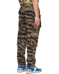 braune Camouflage Cargohose von Rhude