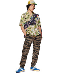 braune Camouflage Cargohose von Rhude