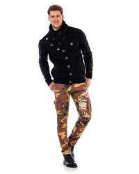 braune Camouflage Cargohose von Cipo & Baxx