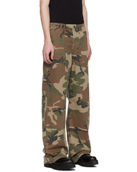 braune Camouflage Chinohose von R13