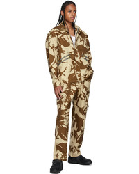 braune Camouflage Harrington-Jacke von Paria Farzaneh