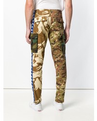 braune Camouflage Jeans von Paura