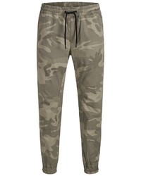 braune Camouflage Jogginghose von Jack & Jones