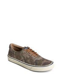 braune Camouflage niedrige Sneakers