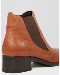 braune Chelsea Boots aus Leder von Park Lane