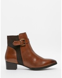 braune Chelsea Boots aus Leder von Ravel