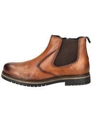 braune Chelsea Boots aus Leder von Bugatti