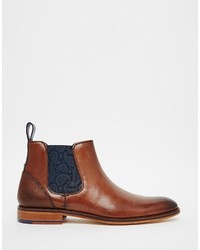 braune Chelsea Boots aus Leder von Ted Baker