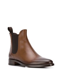 braune Chelsea Boots aus Leder von Scarosso