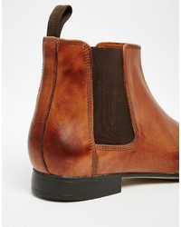 braune Chelsea Boots aus Leder von Frank Wright