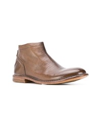 braune Chelsea Boots aus Leder von Moma