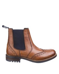 braune Chelsea Boots aus Leder von Cotswold