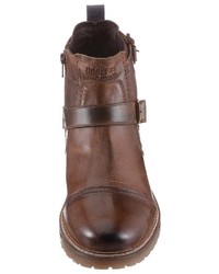 braune Chelsea Boots aus Leder von Dockers by Gerli