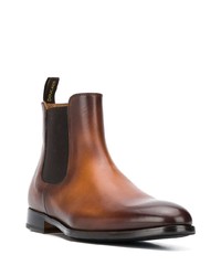 braune Chelsea Boots aus Leder von Doucal's