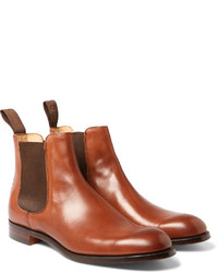 braune Chelsea Boots aus Leder von Cheaney