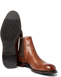 braune Chelsea Boots aus Leder von Cheaney