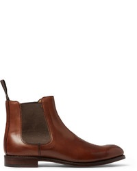 braune Chelsea Boots aus Leder von Cheaney