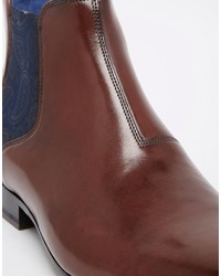 braune Chelsea Boots aus Leder von Ted Baker