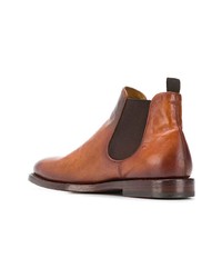 braune Chelsea Boots aus Leder von Officine Creative