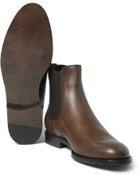 braune Chelsea Boots aus Leder von Tod's