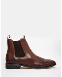 braune Chelsea Boots aus Leder von Bellfield