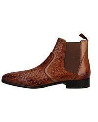braune Chelsea Boots aus Leder von Melvin&Hamilton