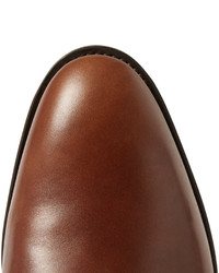 braune Chelsea Boots aus Leder von John Lobb