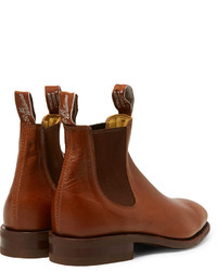 braune Chelsea Boots aus Leder von Roland Mouret