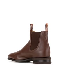 braune Chelsea Boots aus Leder von R.M. Williams