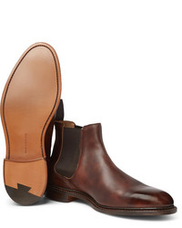 braune Chelsea Boots aus Leder von Tricker's