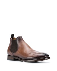 braune Chelsea Boots aus Leder von Officine Creative