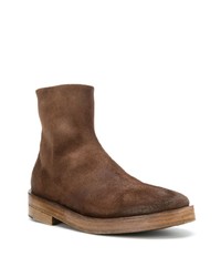 braune Chelsea Boots aus Wildleder von Marsèll