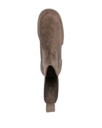 braune Chelsea Boots aus Wildleder von Rick Owens