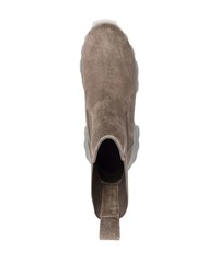 braune Chelsea Boots aus Wildleder von Rick Owens