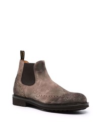 braune Chelsea Boots aus Wildleder von Doucal's