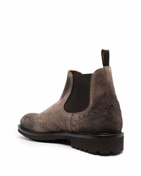 braune Chelsea Boots aus Wildleder von Doucal's