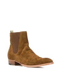 braune Chelsea Boots aus Wildleder von Officine Creative