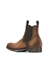 braune Chelsea Boots aus Wildleder von Officine Creative