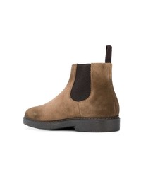 braune Chelsea Boots aus Wildleder von Doucal's