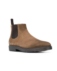 braune Chelsea Boots aus Wildleder von Doucal's