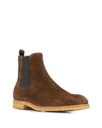 braune Chelsea Boots aus Wildleder von Car Shoe