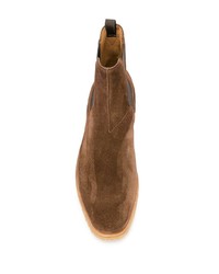 braune Chelsea Boots aus Wildleder von Car Shoe