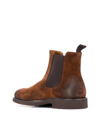 braune Chelsea Boots aus Wildleder von Doucal's