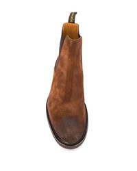 braune Chelsea Boots aus Wildleder von Doucal's