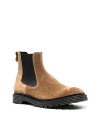 braune Chelsea Boots aus Wildleder von Premiata