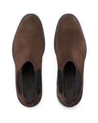 braune Chelsea Boots aus Wildleder von Zegna