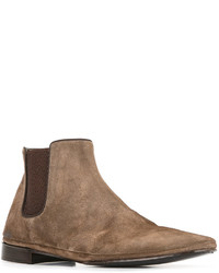 braune Chelsea Boots aus Wildleder von Alberto Fasciani